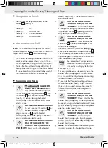 Preview for 10 page of Silvercrest SWC100 A1 Operating Instructions  And Safety Advice