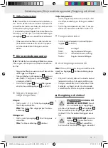 Preview for 17 page of Silvercrest SWC100 A1 Operating Instructions  And Safety Advice