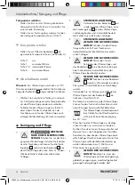 Preview for 34 page of Silvercrest SWC100 A1 Operating Instructions  And Safety Advice