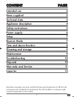 Предварительный просмотр 3 страницы Silvercrest SWED 100 A1 Operating Instructions Manual