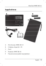 Предварительный просмотр 101 страницы Silvercrest SWED 250 A1 User Manual And Service Information