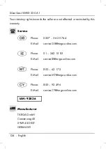 Предварительный просмотр 126 страницы Silvercrest SWED 250 A1 User Manual And Service Information