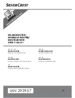 Предварительный просмотр 1 страницы Silvercrest SWR 1166 A1 Operation And Safety Notes