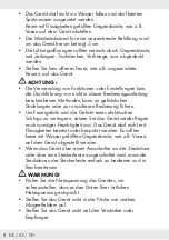 Preview for 8 page of Silvercrest SWV 1166 A1 Operation And Safety Notes