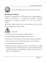 Предварительный просмотр 11 страницы Silvercrest swv 300 b2 User Manual And Service Information