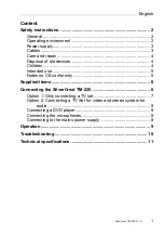 Preview for 3 page of Silvercrest TM-220 User Manual And Service Information