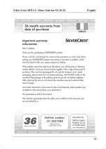 Preview for 14 page of Silvercrest VG 2000 User Manual And Service Information