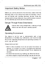 Preview for 58 page of Silvercrest WE-2100 User Manual And Service Information