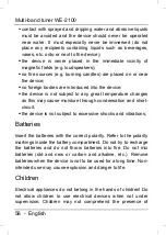 Preview for 59 page of Silvercrest WE-2100 User Manual And Service Information