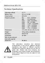 Preview for 63 page of Silvercrest WE-2100 User Manual And Service Information