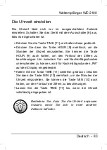 Preview for 84 page of Silvercrest WE-2100 User Manual And Service Information