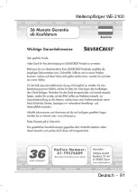 Preview for 92 page of Silvercrest WE-2100 User Manual And Service Information