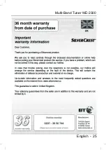 Предварительный просмотр 28 страницы Silvercrest WE-2300 User Manual And Service Information