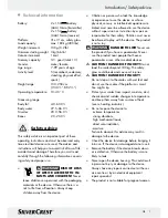 Preview for 7 page of Silvercrest Z28414 Operation Manual