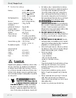 Preview for 50 page of Silvercrest Z28414 Operation Manual