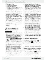 Preview for 60 page of Silvercrest Z28414 Operation Manual