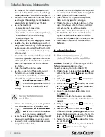 Preview for 18 page of Silvercrest Z30342 Operation And Safety Notes