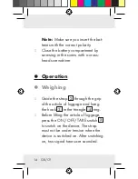 Preview for 14 page of Silvercrest Z31123 Operation And Safety Notes