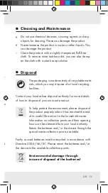 Предварительный просмотр 13 страницы Silvercrest Z31246A Operation And Safety Notes