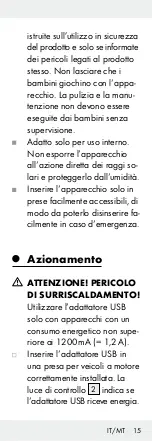 Preview for 15 page of Silvercrest Z31306A Operation And Safety Notes