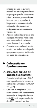 Preview for 23 page of Silvercrest Z31306A Operation And Safety Notes