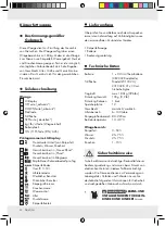 Предварительный просмотр 30 страницы Silvercrest Z31332A Operation And Safety Notes