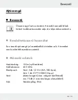 Preview for 21 page of Silvercrest Z31370A Operation And Safety Notes