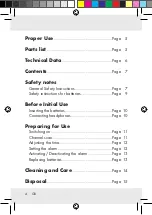 Предварительный просмотр 4 страницы Silvercrest Z31436 Operation And Safety Notes