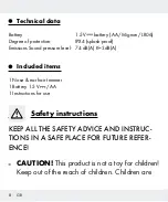 Предварительный просмотр 8 страницы Silvercrest Z31437 Operation And Safety Notes