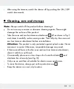 Предварительный просмотр 13 страницы Silvercrest Z31437 Operation And Safety Notes