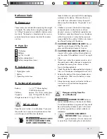 Предварительный просмотр 5 страницы Silvercrest Z31439A Operation And Safety Notes