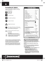 Preview for 17 page of Silverline 102377 Operating Instructions Manual