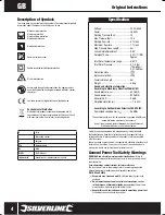 Предварительный просмотр 4 страницы Silverline 102580 Original Instructions Manual