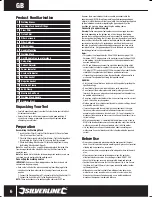 Preview for 6 page of Silverline 103597 Manual