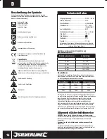 Предварительный просмотр 16 страницы Silverline 103597 Manual