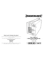 Silverline 105A Inverter ARC Welder User Manual предпросмотр