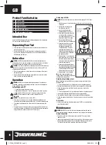 Preview for 6 page of Silverline 127569 Manual
