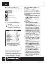 Preview for 13 page of Silverline 128965 Instruction Manual