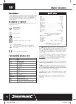 Preview for 4 page of Silverline 128999 Manual