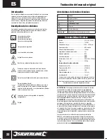 Предварительный просмотр 22 страницы Silverline 129659 Manual