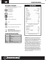 Preview for 4 page of Silverline 129901 Manual