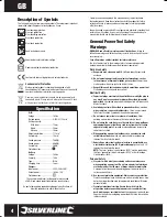 Preview for 4 page of Silverline 18V User Manual