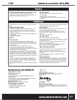 Preview for 27 page of Silverline 200A MMA Inverter Arc Welder Kit Original Instructions Manual