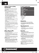 Preview for 6 page of Silverline 236576 Manual