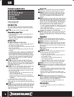 Preview for 6 page of Silverline 243009 Manual