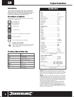 Preview for 4 page of Silverline 243507 Manual