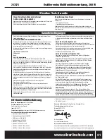 Предварительный просмотр 22 страницы Silverline 243574 Instruction Manual