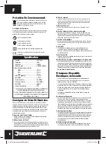 Preview for 9 page of Silverline 245115 Manual