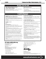 Предварительный просмотр 21 страницы Silverline 245945 Original Instructions Manual