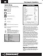 Предварительный просмотр 16 страницы Silverline 261792 Original Instructions Manual